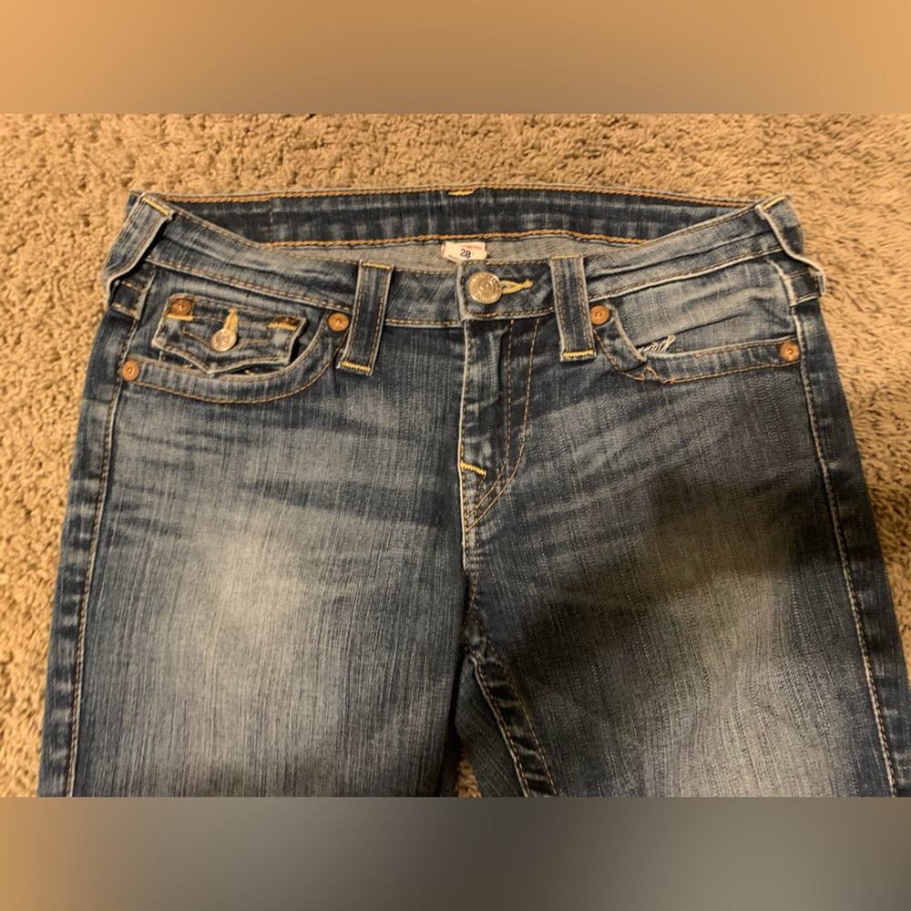 True Religion World Tour Slim Straight Jeans